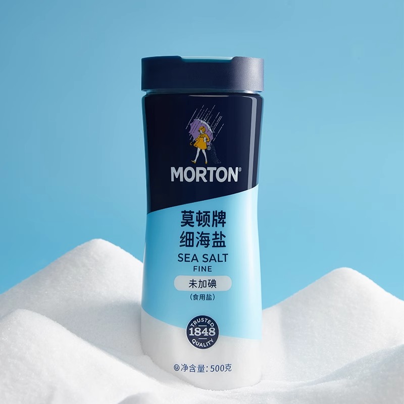 莫顿牌未加碘海盐500g