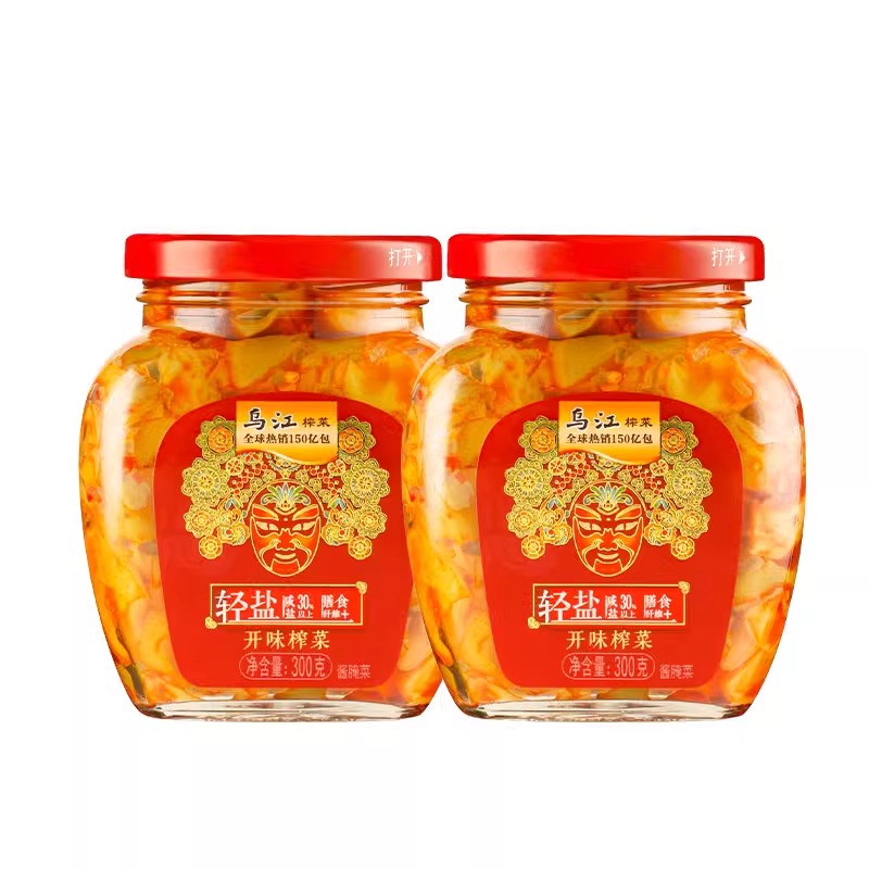 乌江轻盐开味榨菜300克